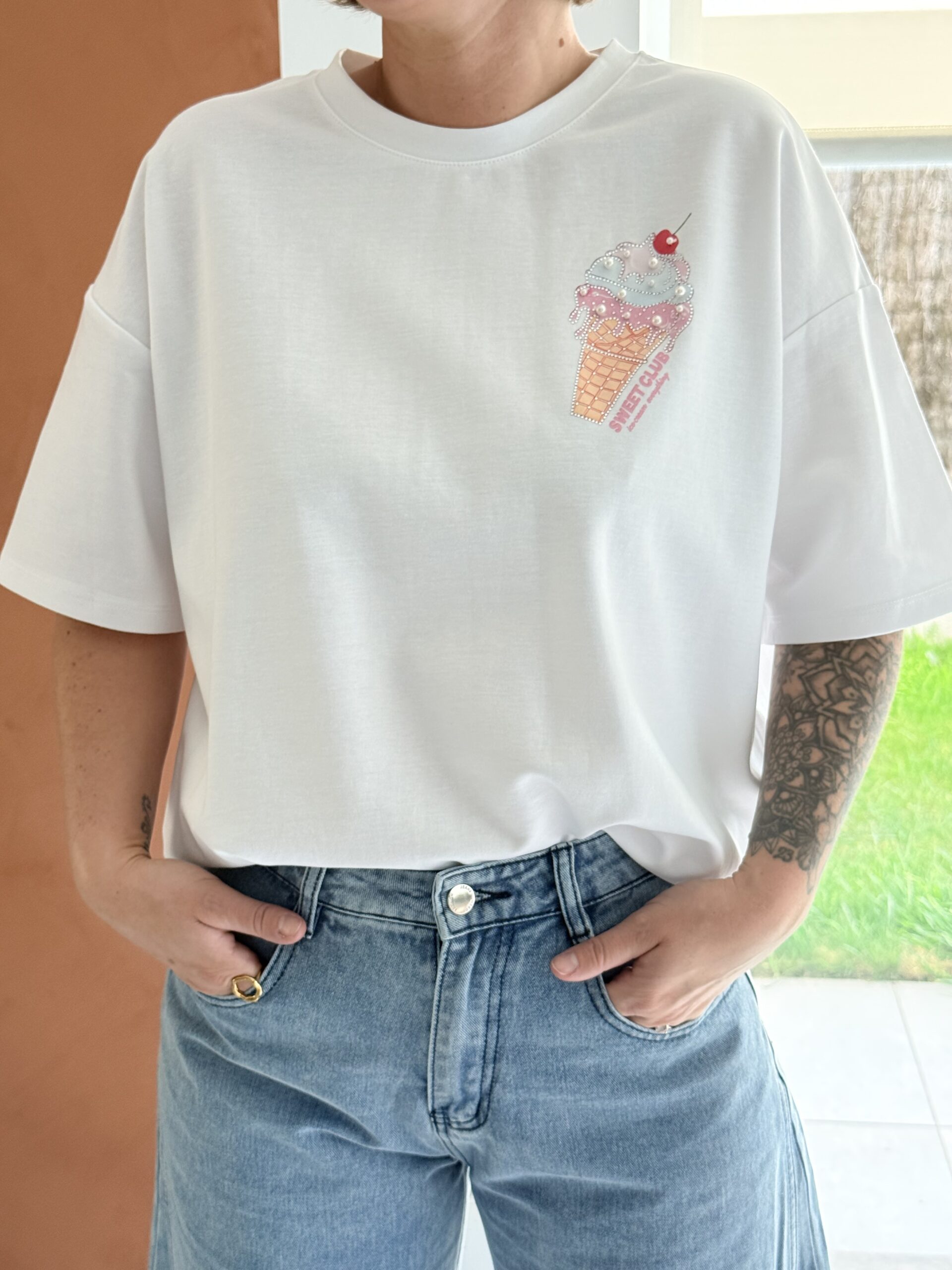 t shirt cream
